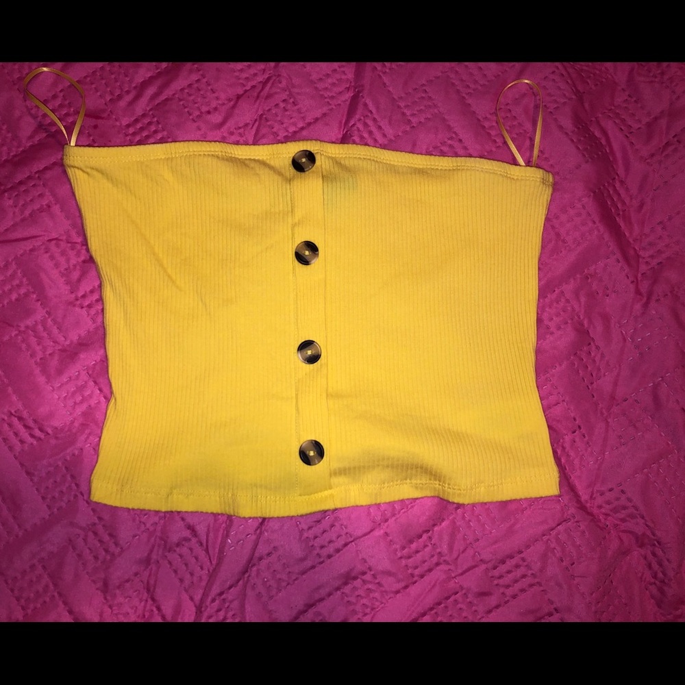 Strapless crop top